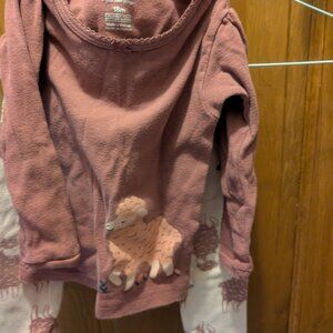 Toddler Girls 2-piece pajama set, size 18 months; (qty 2)